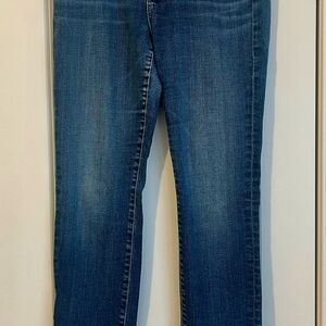 AG Adriano Goldschmied Dark Blue Straight Leg Jeans